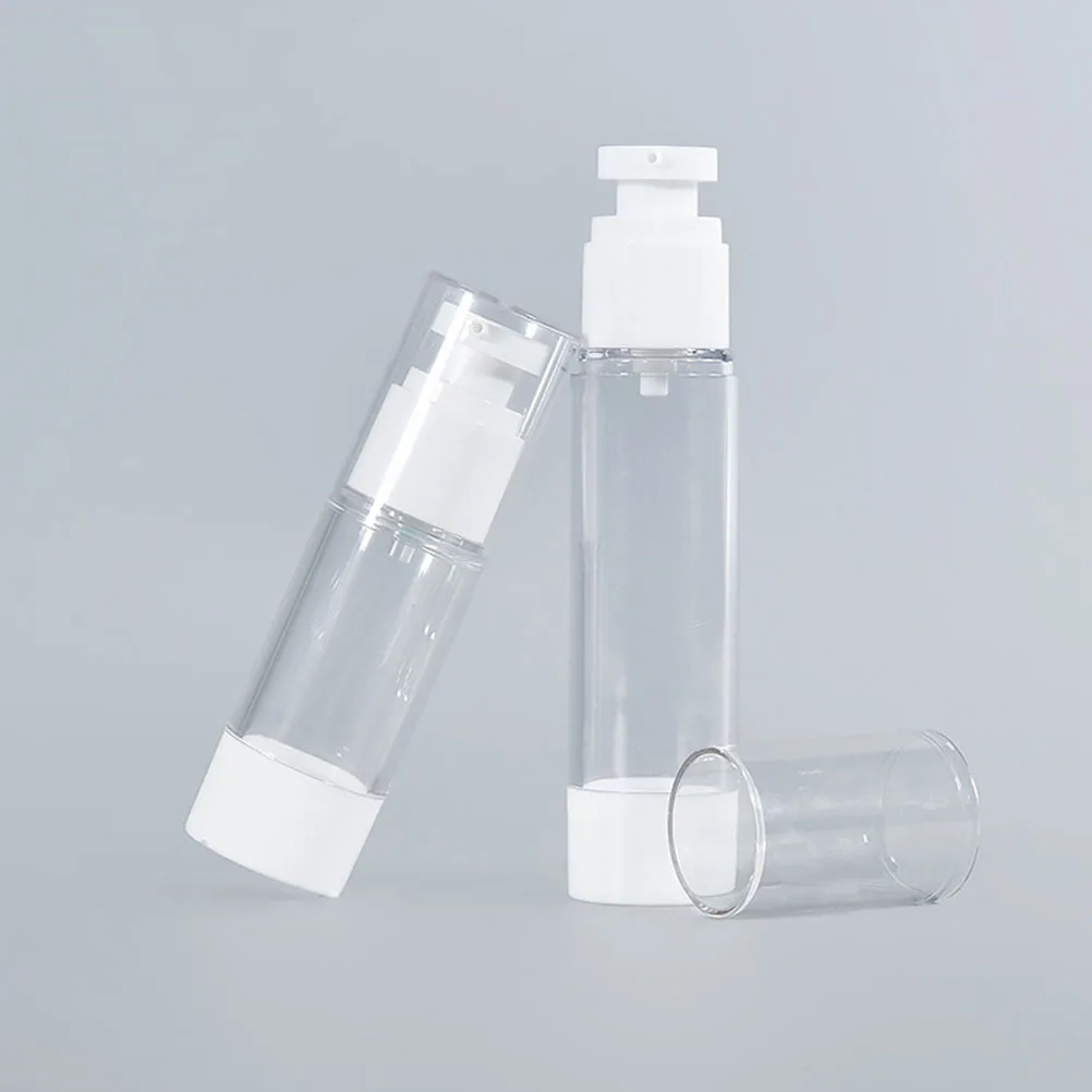 6 個真空ポンプボトル 30 ミリリットル 50 ミリリットル詰め替え旅行ローションディスペンサーフェイスクリームシャンプーハンドプラスチックトイレタリー用