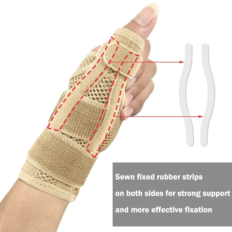 Férula Flexible para la muñeca, soporte para el pulgar para la artritis tendinitis, Protector transpirable para el pulgar, se adapta a la mano derecha e izquierda