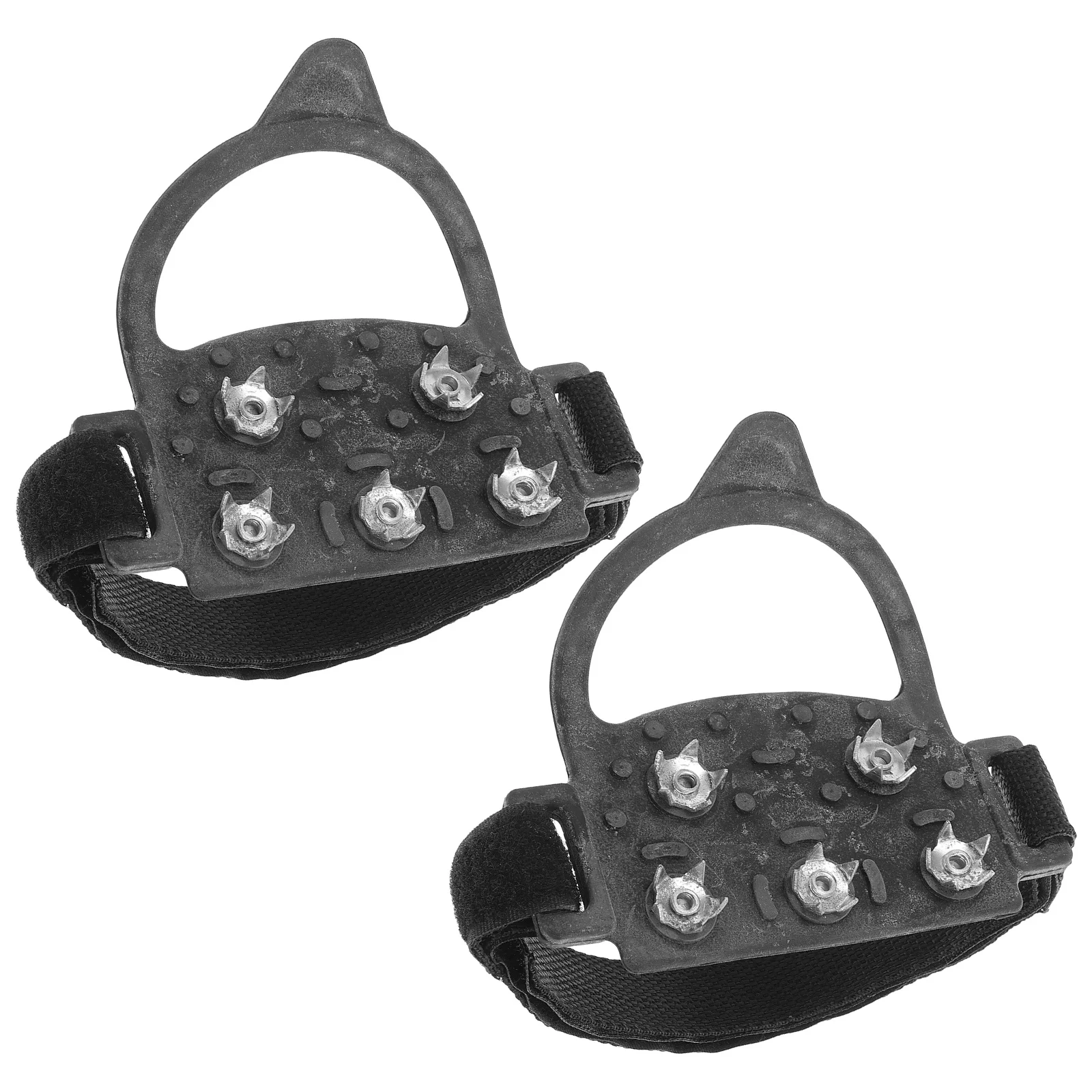 

Snow Ice Traction Cleats Outdoor Five Spike Anti Slip Shoe Grips Lightweight Snow Crampons for Boots Hiking Ice Gripper