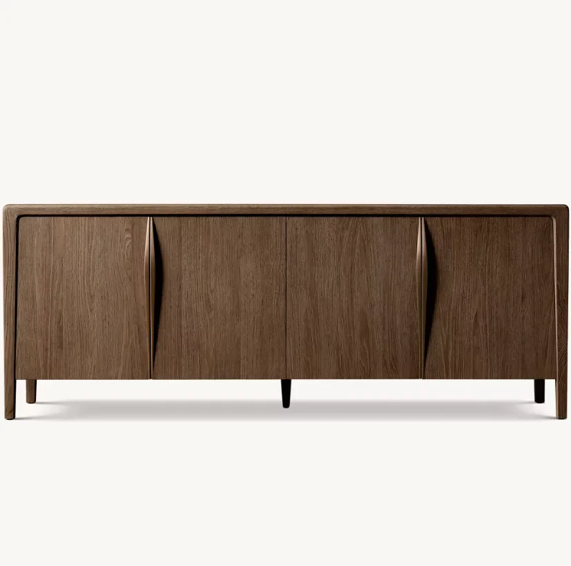 

Wood Storage Cabinet, Organizing Cabinet, Luxurious 4-door Side Cabinet for the Dining Table