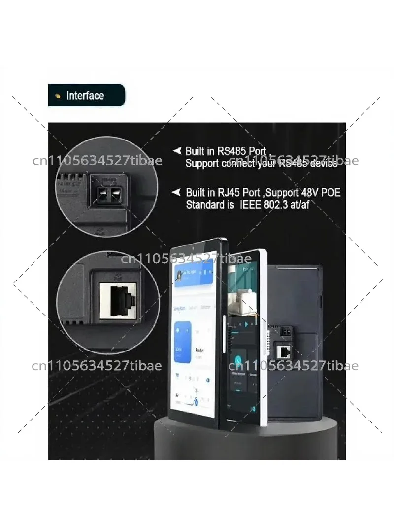 8 Inch Embedded Android 11 Poe Tablet with Capacitive Touch, 2GB Memory Wall Mounted Touch Control Panel