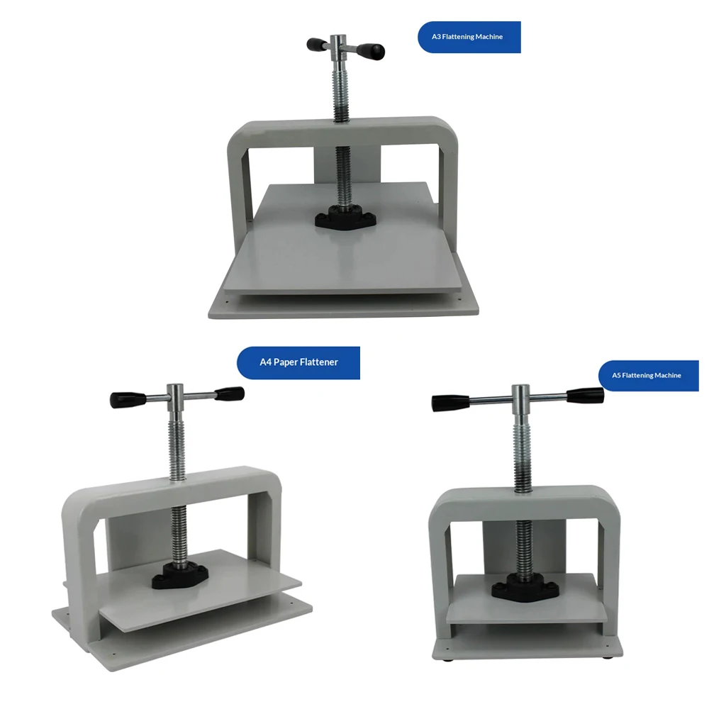 A3/A4/A5 Manual Paper Press Flattening Machine Compact Desktop Design Adjustable Screw Mechanism For Office Document Pressing