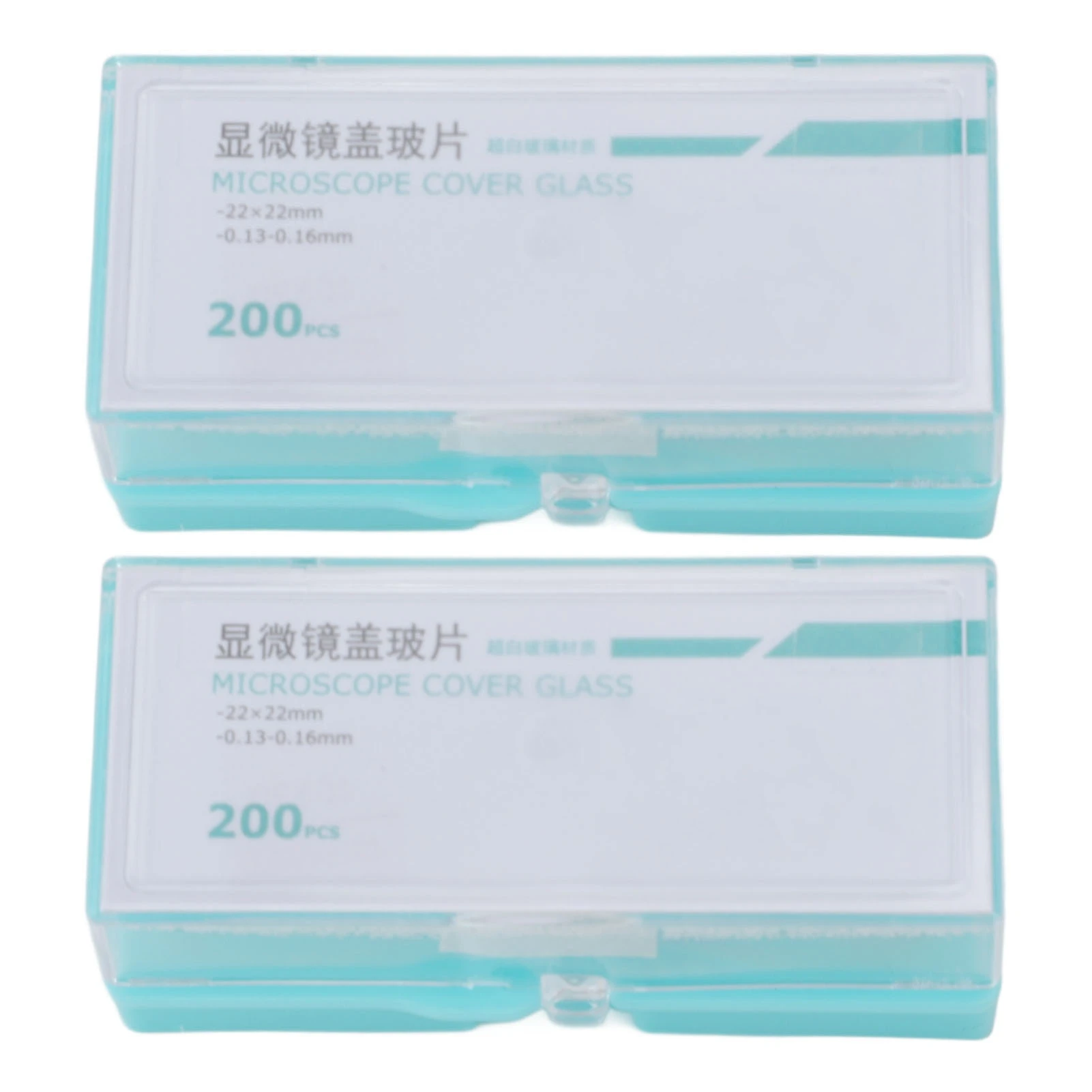 400Pcs Microscope Cover Slips Rounded Corner Square Blank Microscope Glass Cover Slides for Microscope