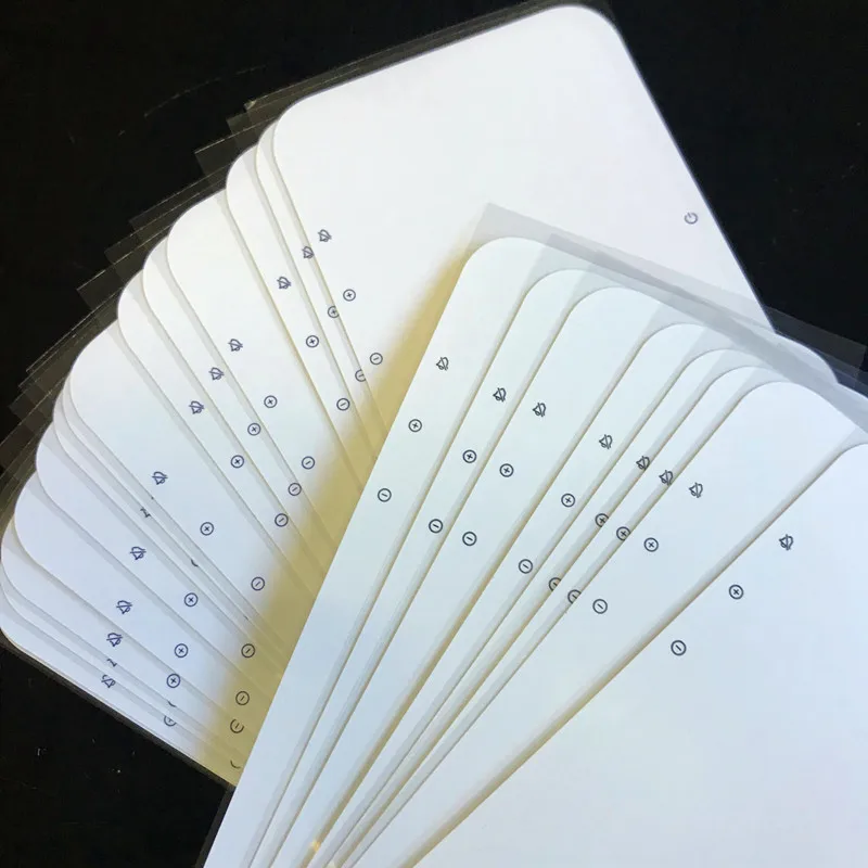 50 قطعة/الوحدة مصنع التسمية ختم الفيلم احباط ورقة ملصق آيفون 17 16 15 14 13 12 11 برو ماكس شاشة الجبهة فيلم حامي الختم