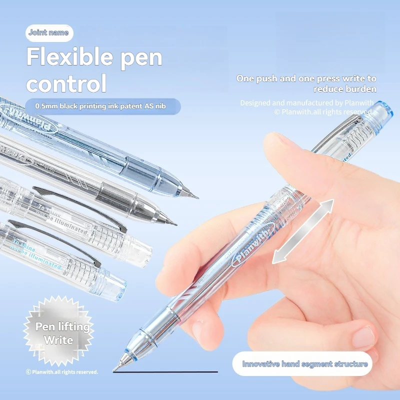 Control Tira Pen Simple Creative High-End Gel Pen Combo Set with 0.5mm Heat Erasable Refills