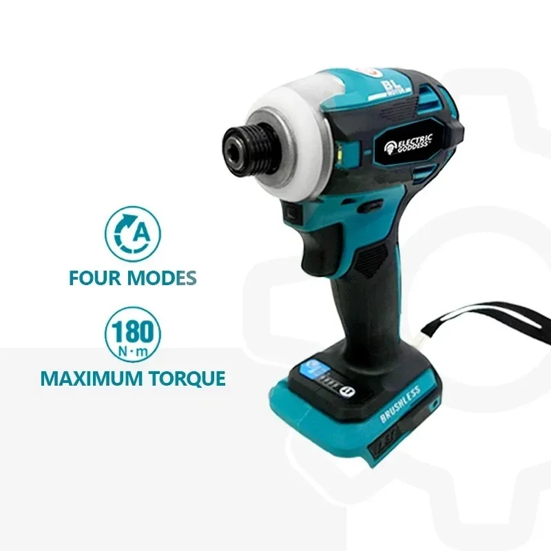 متعددة الوظائف فرش مفك كهربائي ليثيوم أداة السلطة مفك البراغي اللاسلكي تأثير الحفر لبطارية ماكيتا 18 فولت دبوس #1