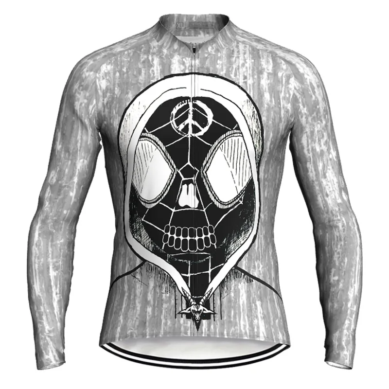 

Long Sleeve Skull Ghost Cycling Jacket for Men, Bike Wear, Road Top, Bicycle Shirt, MTB Coat, Offshot Sweater, Jersey, Cyclist C