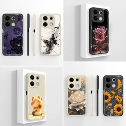 Shockproof Phone Case For Redmi Note 13 Pro Plus 4G 5G Brilliant Rose Anti Drop Silicone Soft For Redmi Note13 13Pro+ Cover Capa