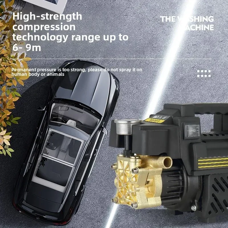 

Надежная бытовая автомойка высокого давления с водяным пистолетом, 220В, высокомощная, автоматическая, для эффективной очистки