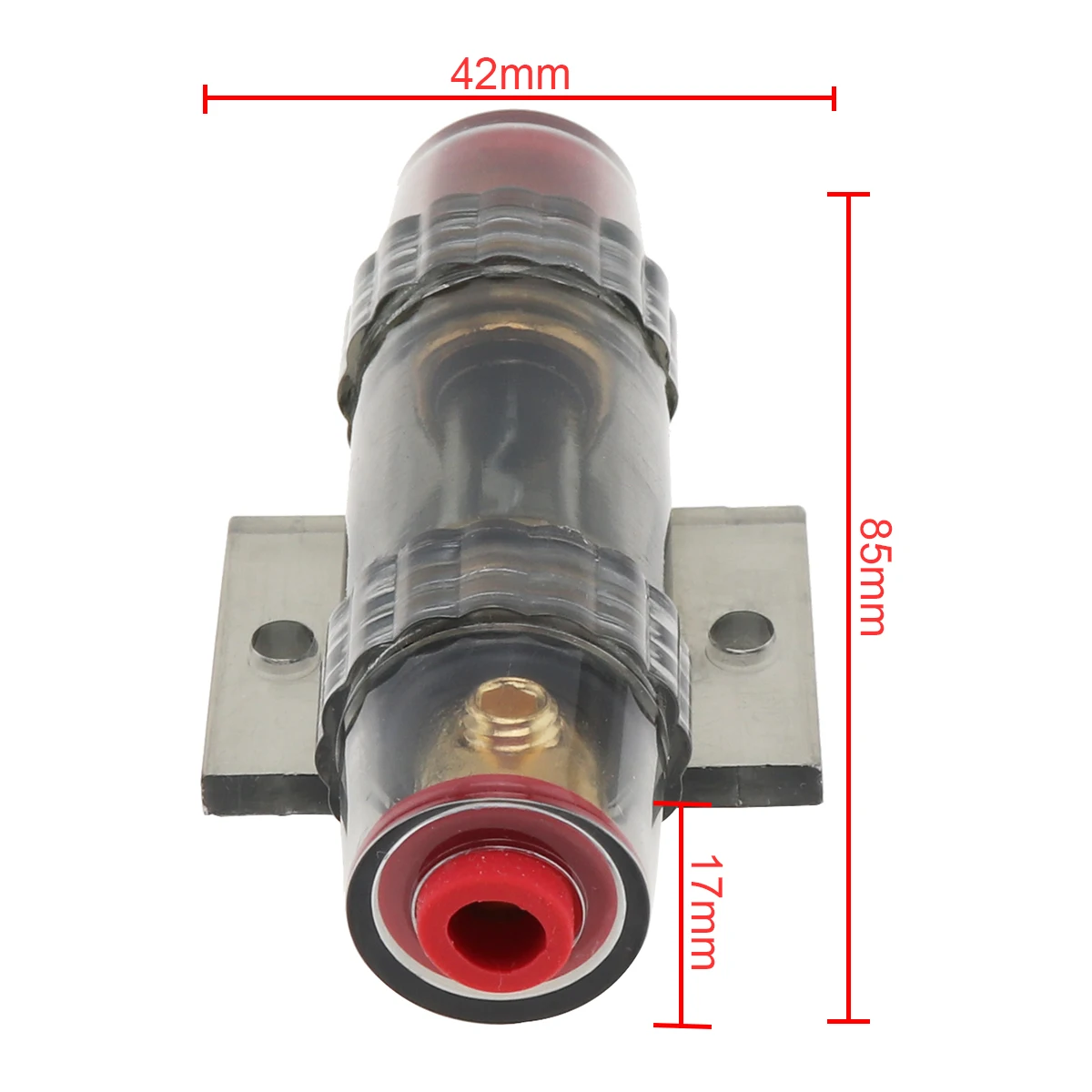 Universal DC 12V  Car Audio Refit Fuse Holder 8 Gauge 60A 86mm Car Stereo Audio Circuit Breaker Inline Fuse