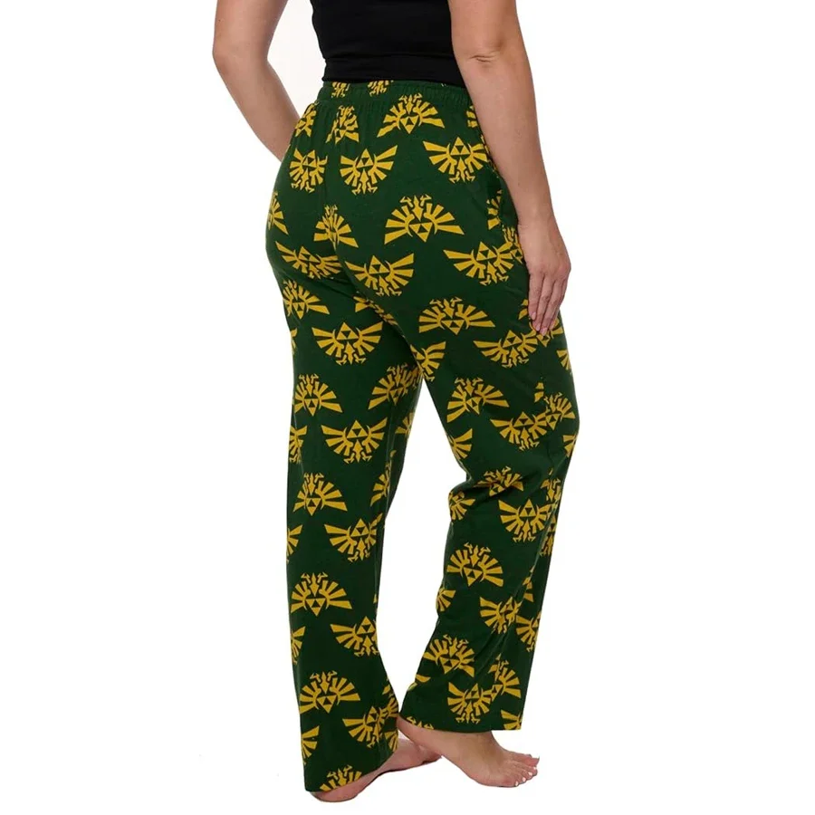 

Bandai Hyrule Crest Zelda Game Periphery Allover Print Брюки для сна для взрослых и детей Летние быстросохнущие удобные легкие широкие брюки