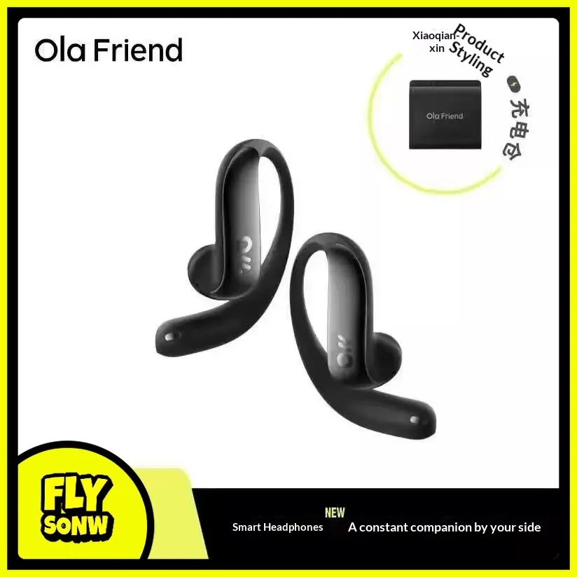 Ola Friend AI Smart Headphones Open-Ear Bluetooth Headset Non-In-Ear Earhook ByteDance Doubao AI Assistant 6.6g ENC Noise