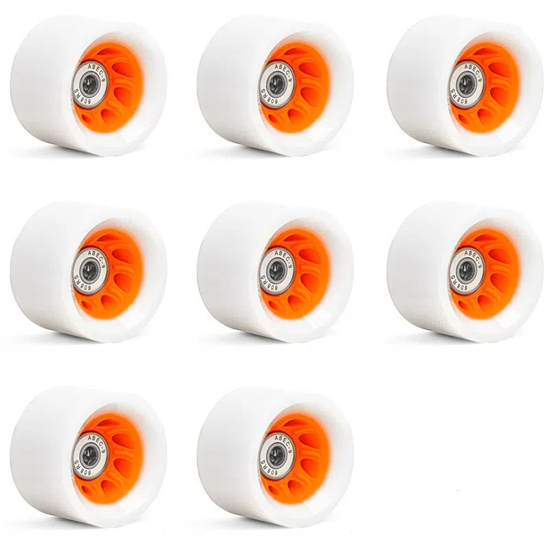 

SzBlaZe 8 Pack 92A Quad Roller Skate Wheels 58 x 39mm with Bearings for Double Row Skating Quad Skates Accessories Outdoor