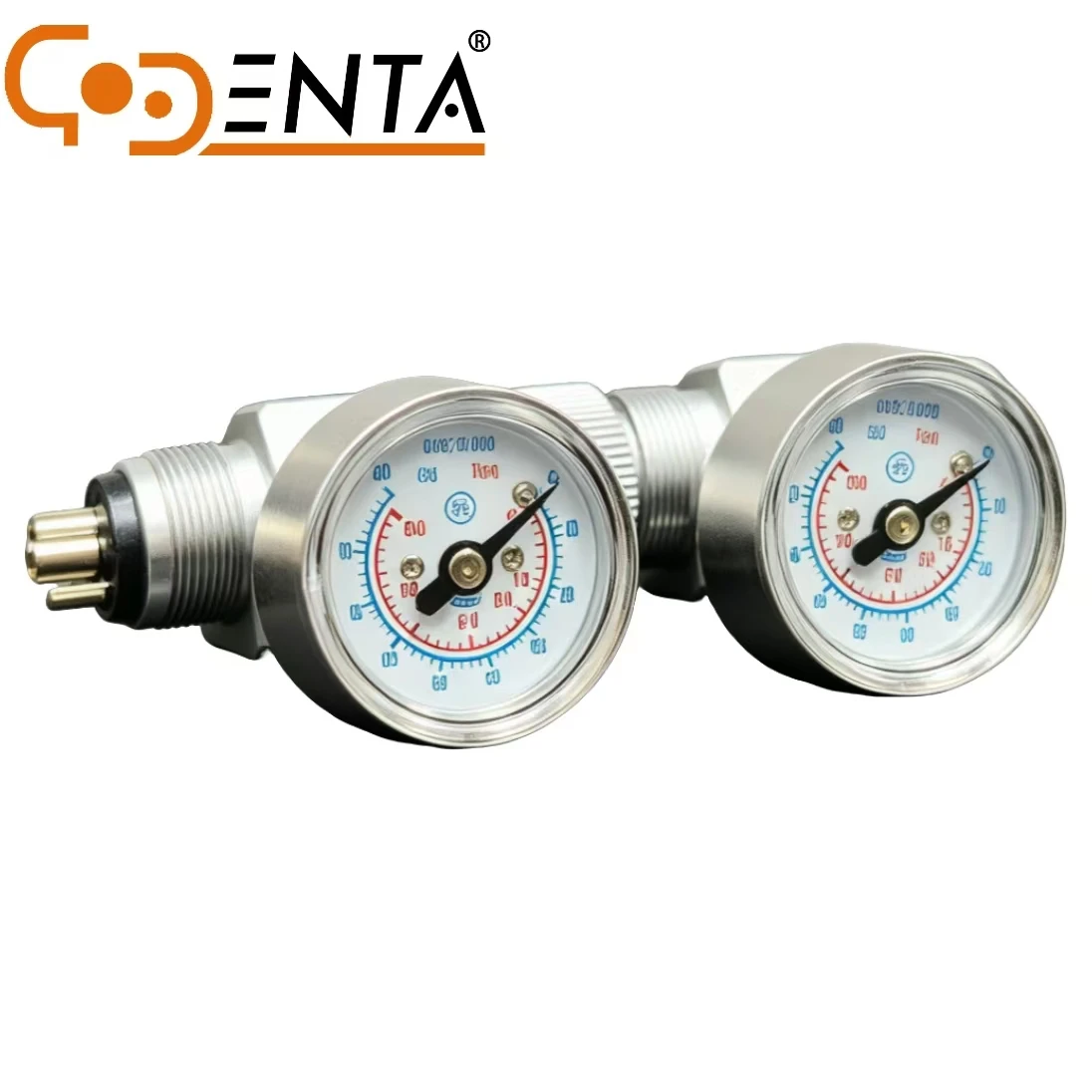 Motorcycle meter Dental Pressure Gauge Dental Chair,  High and Low Speed Handpiece  Handpiece Pressure  Device with 2/4 Hole
