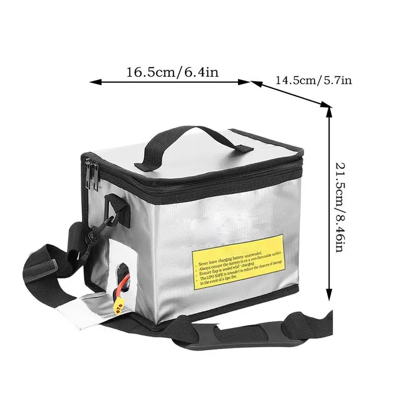 RC Battery Bag Large Capacity Battery Guard Pouch Fireproof Explosionproof Protective Bag For Storage Transportation And