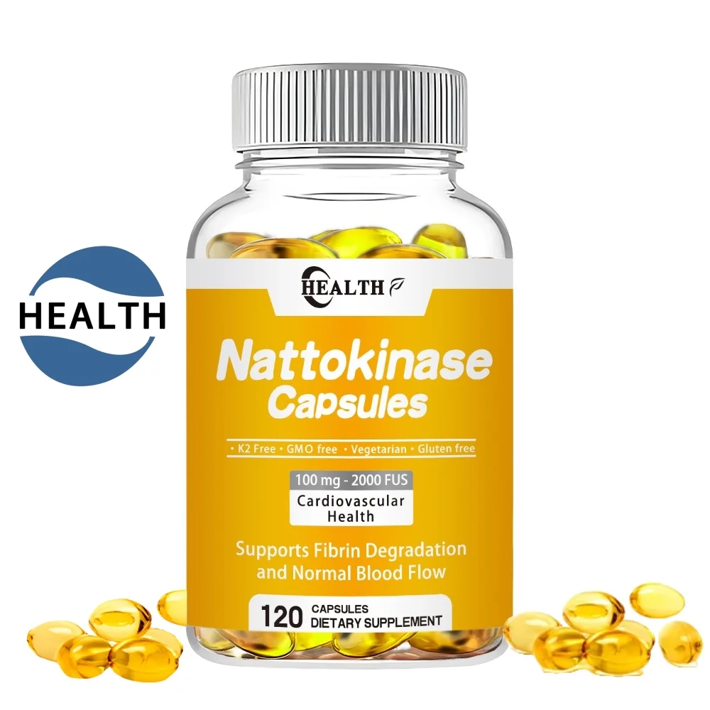 Nattokinase Capsules Effective Blood Vessel Cleaning for Better Circulation Control