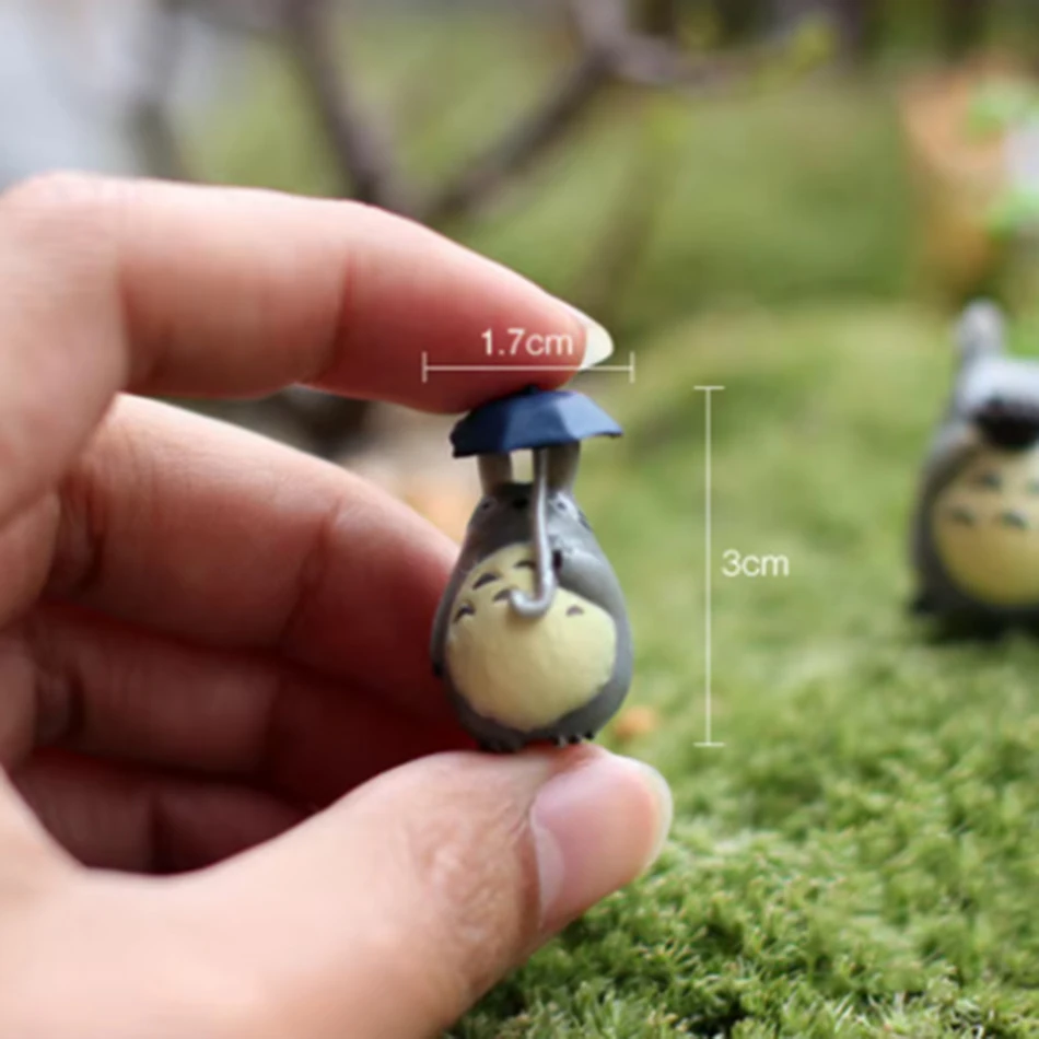 New 1-12p Anime Miyazaki Hayao Series Totoro Figure Mini Statue Cute Toys Room Ornaments Pvc Figures Toy Kid Gifts Collecctibles