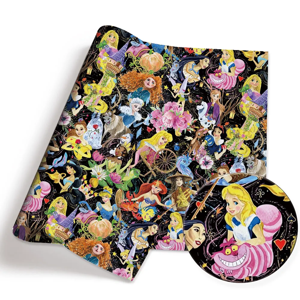 BEAST KINGOM co-branded cartoon 140x50CM fabric cartoon patchwork children's home textile sewing doll skirt curtain girl skirt 1