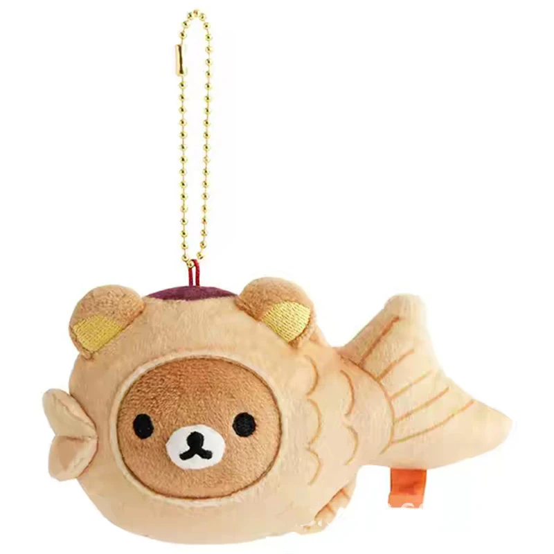 

Japanese Style Cartoon Rilakkuma Plush Keychain Cute Anime Plush Toy Student Diy Backpack Charm Ornament Friend Festival Gift
