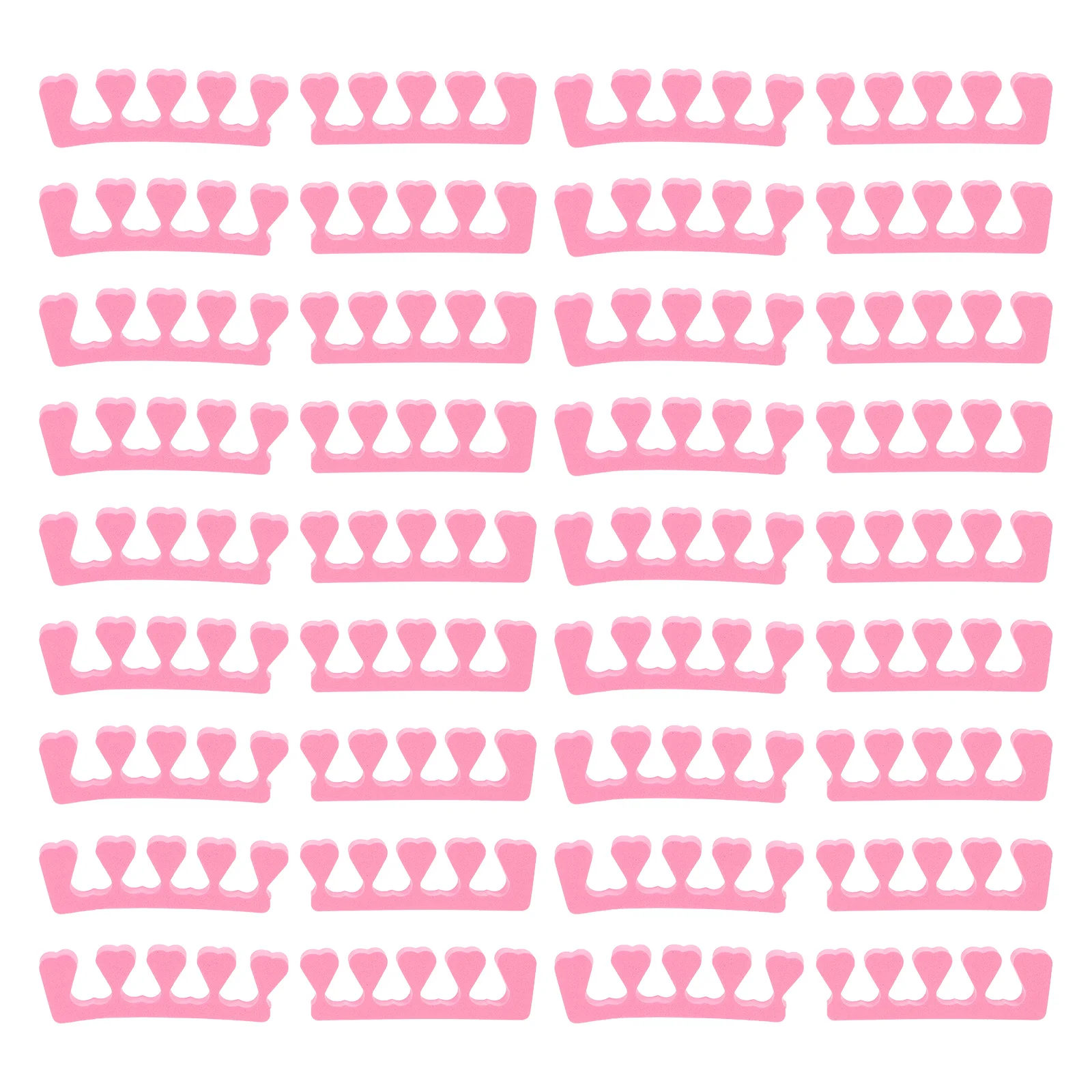

100pcs Toe Separators Foam Random Color Pedicure Nail Art Tools Finger Separator Manicure Polish Drying Practical Design