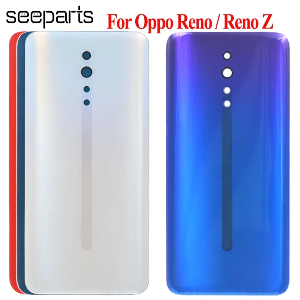 NEW 6.4\'\' For Oppo Reno / Reno Z Back Battery Cover Door Housing Case Rear Glass Lens Parts Replacement