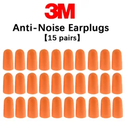 30pcs 15pairs 3M Earplugs Anti-Noise Industrial Noise Sleep Sleeping Anti-Noise Comfortable Super Soundproof Noise Reducer.
