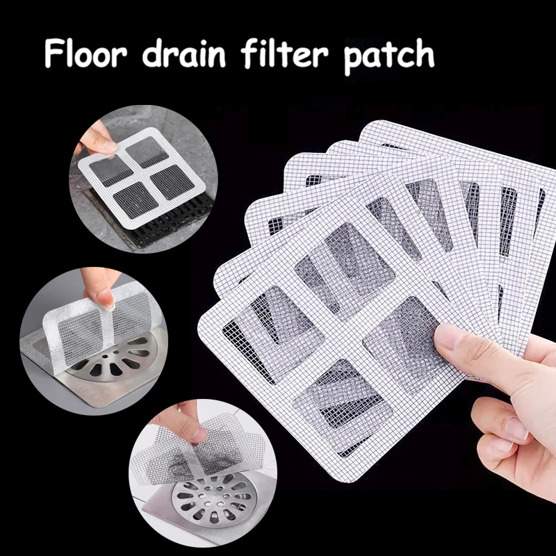 Disposable Floor Drain Sticker Kitchen Anti Clogging Filter Screen Bathroom Sewer Hair Filter Screen Insect Proof Sticker