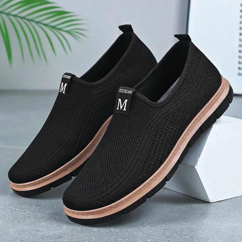 

Summer Men's Casual Shoes New Breathable Mesh Odor Proof Sneakers Lightweight Soft Soled Foot Covering Shoes Tenis Para Hombre