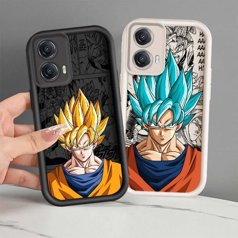 

Anime D-Dragon Ball Cool Saiyan Cover For Motorola MOTO Edge G85 G54 G35 G34 G32 E22 E14 G04 50 5G Eye Ladder Phone Case