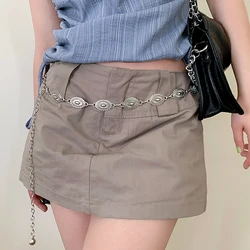 Retro Versatile Ethnic Style Metal Bohemian Waist Chain Belt For Women Fashion Sweater Chain Waist Seal Body Decor Accessories