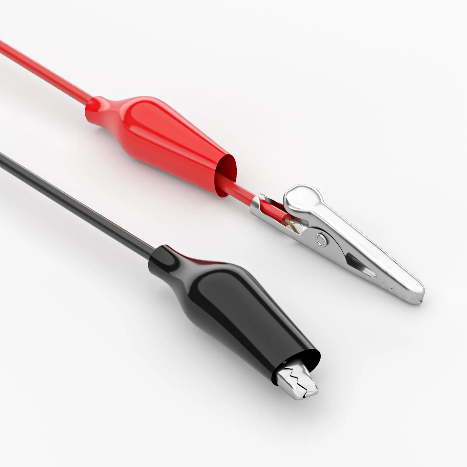 10pcs2pcs Line Length 45cm Crocodile Clip Number 28mm Double-ended Crocodile Clips Cable Alligator Clips Wire Testing Wire Clip