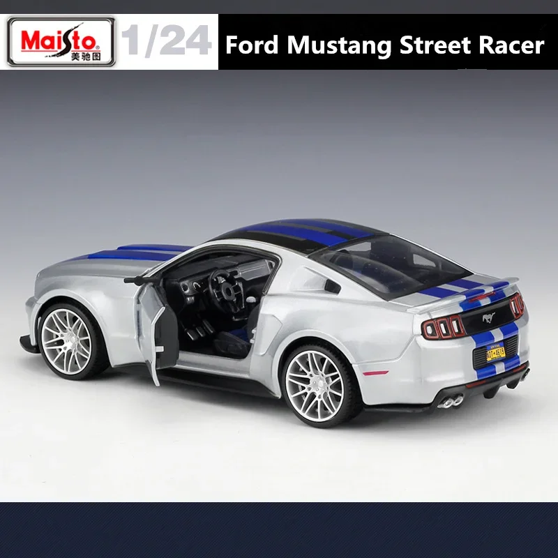 Maisto 1:24 2014 Ford Mustang Street Racer Alloy Sports Car Model Diecast Metal Toy Racing Car Vehicle Model Simulation Kid Gift