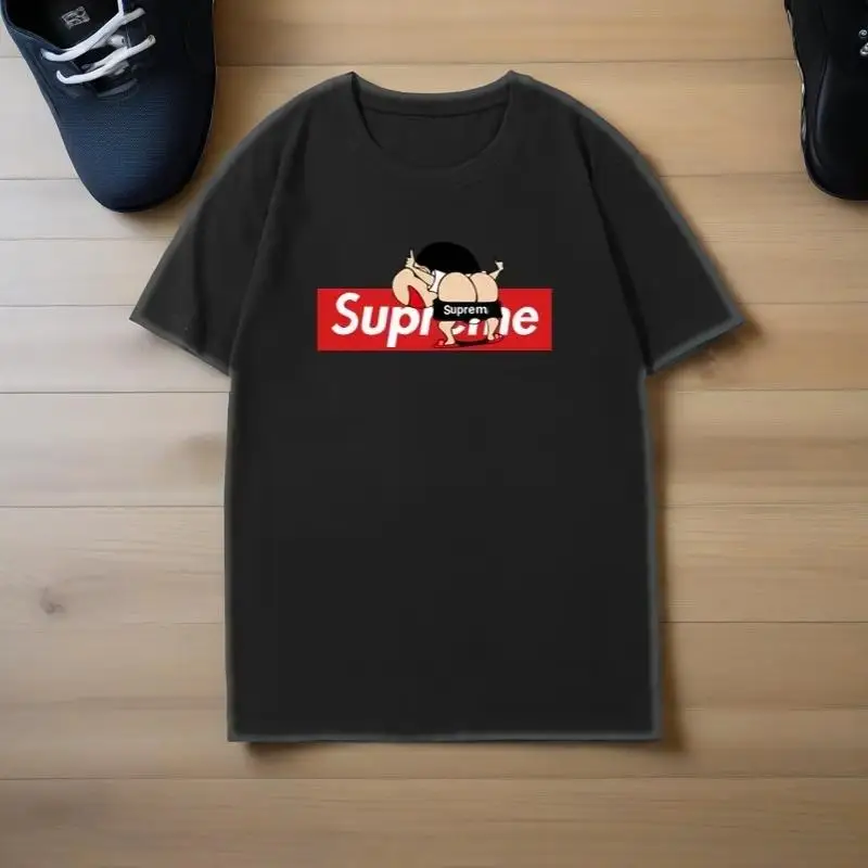 

2025 Summer Europe and The United States New Fashion Brand Logo Cotton Printed Men and Women Couples Casual Short Sleeve T-shirt