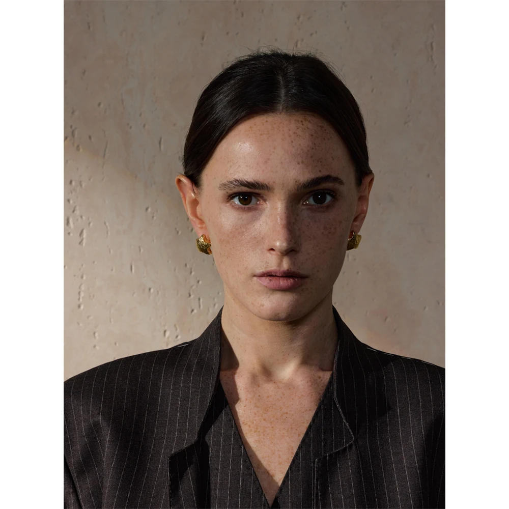 أقراط مرصعة بالنجمة Yhpup للنساء ، مقاومة للماء ، سحر PVD ، الفولاذ المقاوم للصدأ ، المعدن ، الذهبي ، خمر ، الموضة ، اكسسوارات المجوهرات ، هدية #3