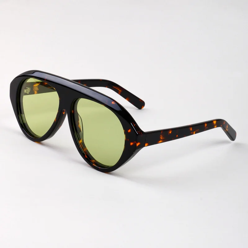 نظارات شمسية طيار كبيرة الحجم للسيدات بإطار أسيتات عدسات مستقطبة واقية من الأشعة فوق البنفسجية 400 نظارات قيادة عصرية 2025