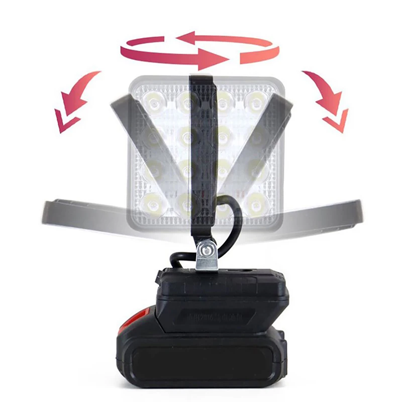 For Makita 18V Li-ion Battery LED Work Light 3/4 Inch Flashlight Portable Emergency Flood Lamp Camping Lamp