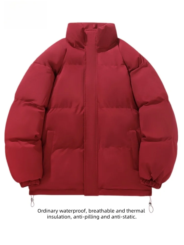 

TUCANO Мужское хлопковое пальто с воротником-стойкой из хлопка, зимнее теплое пальто, модная хлопковая верхняя одежда, свободная посадка, молодежная 2) Sle