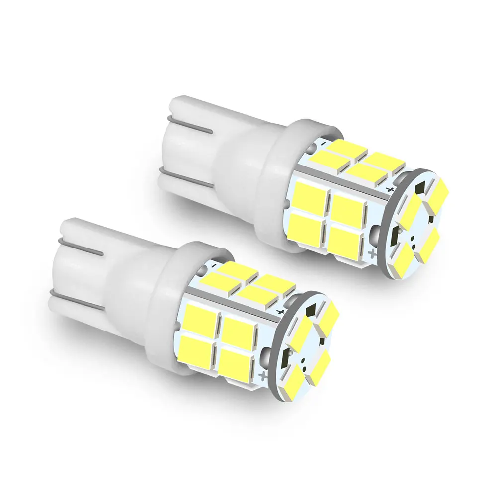 2 шт., супер яркие светодиодные лампы T10 W5W 3528SMD 20 2 шт., супер яркие светодиодные лампы T10 W5W 3528SMD 20
