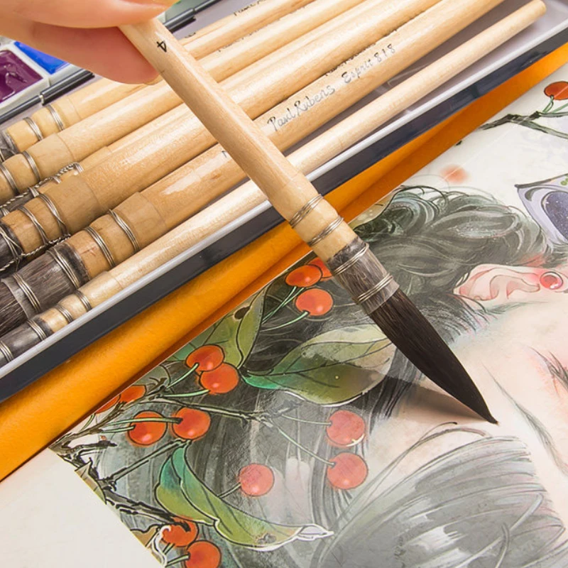 Professional Chinese Painting Watercolor Paint Brushes Hand Drawing Pigment Art Painting Pens for Beginners Stationery Supplies