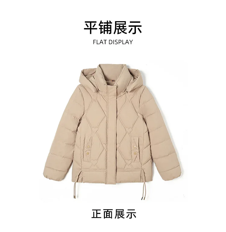 Winter Warm Thick Hooded Puffer Coat for Women L-4XL Windproof Russian Cold Weather Snow Jacket Middle Aged Mom Outerwear Cozy