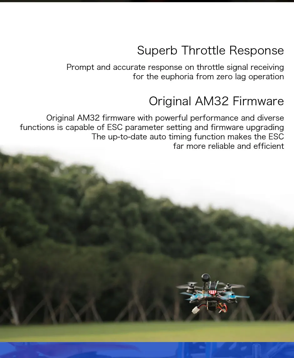 T-MOTOR Hobby Newest ESC F35A 3-6S 32Bit High Quality Speed Controller AM32 for RC FPV Plane