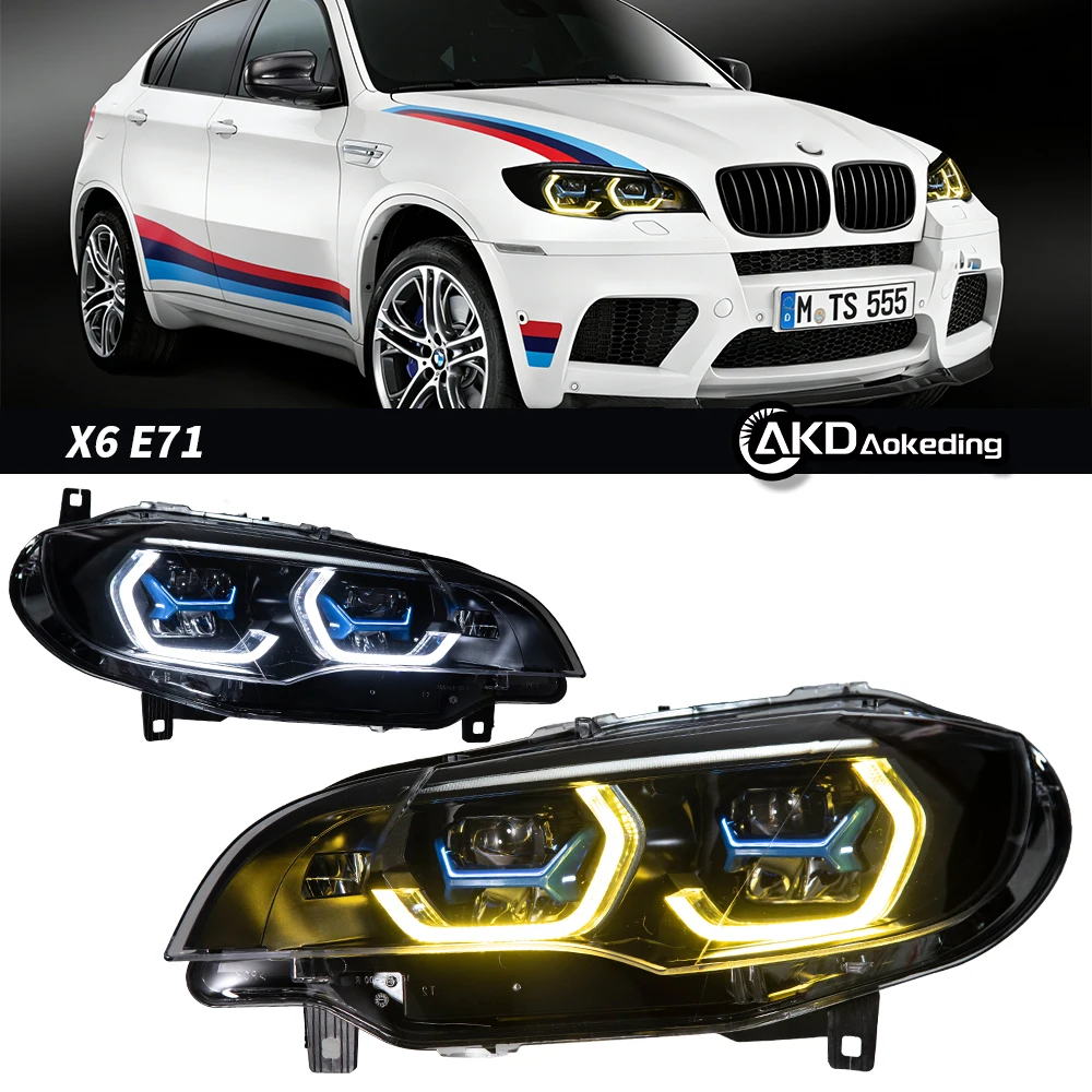 

Car Lights for BMW X6 E71 LED Headlight 2008-2014 X6 E71 Lamp Drl Projector Lens Automotive Accessories