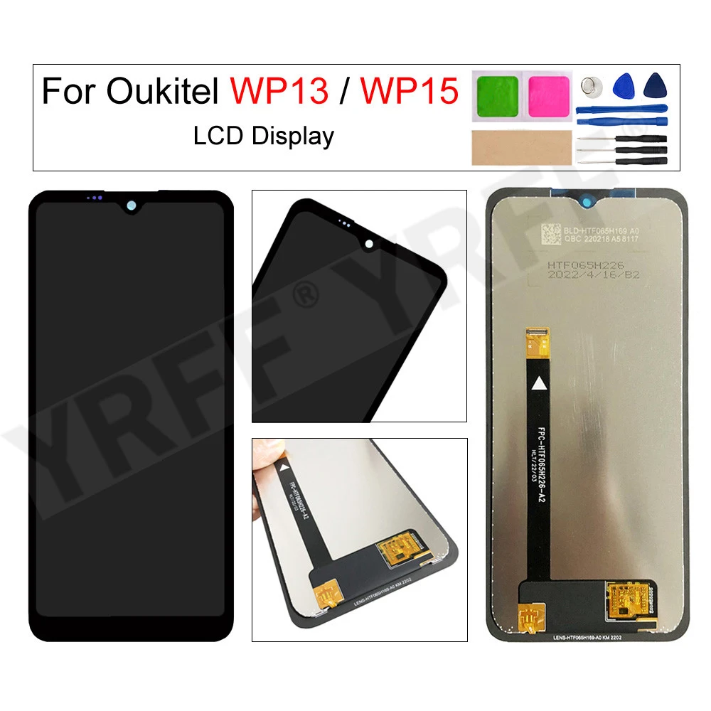 

Touch Screen Digitizer Assembly for Oukitel WP15 WP13 LCD Display,Free Tools