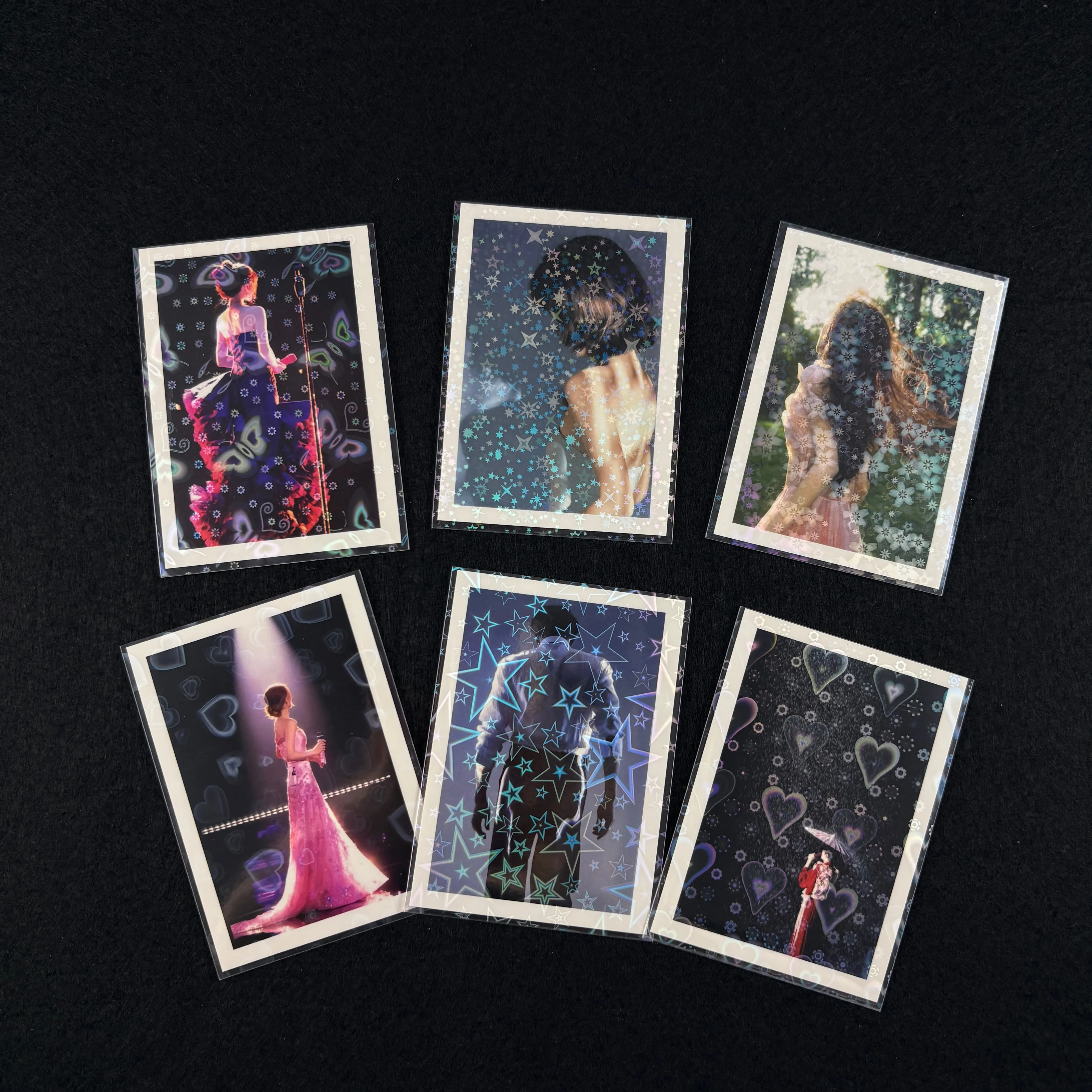 50-150Pcs Photo Card Sleeves 58x89mm TCG Board Game Sleeves Holographic Archival Safe Kpop Card Protector Double Sleeving Album