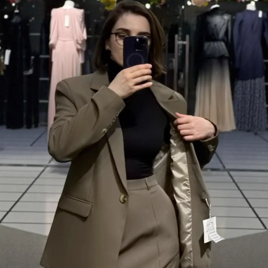 Allingentle تنورة البدلة النسائية 2 قطعة مجموعة البدلة أزياء تنورة Pantsuit مجموعة تخصيص #2