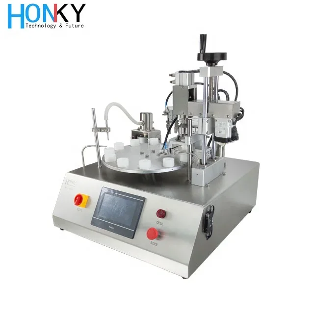 Foshan-Factory- Factory Ceramic pump Detection reagent bottle filling and capping machine XQGX-70