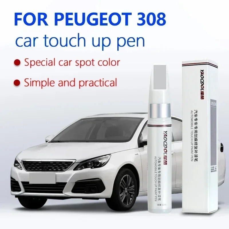 

Для Peugeot 308, ручка для ремонта поверхности, краска для увеличения блеска, лак, инструмент для удаления царапин, карбоновый черный PKTV