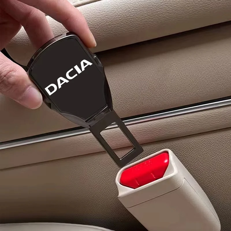 Extensor de cinturón de seguridad de coche, hebilla de bloqueo, Clip de enchufe, accesorios Dacia