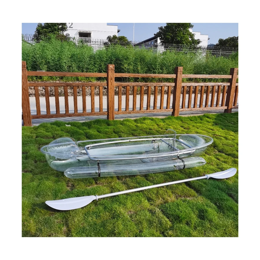 

9ft Single Person Kayak Summer Water Touring Clear Kayak Side Airbag Balancing Device Transparent Kayak Boat