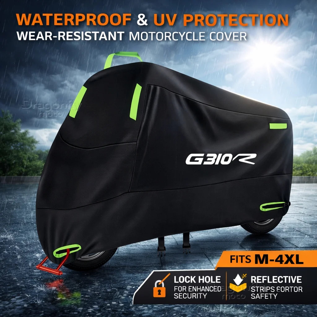 

For BMW G310R 2016 2017 2018 2019 2020 2021 G310-R G310 R Motorcycle Cover Waterproof Outdoor Scooter UV Protector Rain Cover